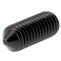 Gewindestift Innensechskant mit Spitze Stahl 14.9 Schwarz DIN 914
