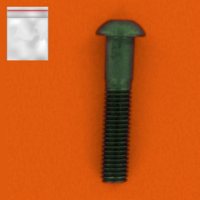 Beutel mit 25 Halbrundkopfschrauben mit Innensechskant Stahl 10.9 Schwarz