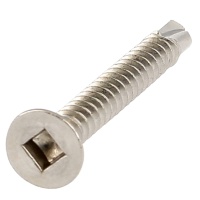 Bohrschrauben mit Senkkopf und Innenvierkant Edelstahl A2 DIN 7504O