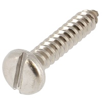 Blechschrauben mit Zylinderkopf Breit und Schlitz Edelstahl A4 DIN 7971
