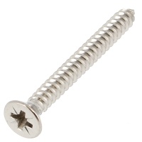 Blechschrauben mit Senkkopf und Pozidriv-Kreuzschlitz Edelstahl A2 DIN 7982