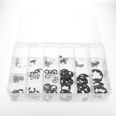 Sortimentbox Klippringe Stahl Schwarz DIN 6799