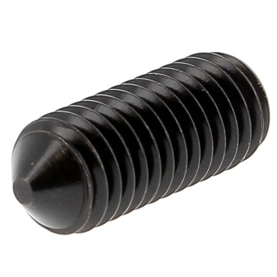 Gewindestift Innensechskant mit Spitze Stahl 14.9 Schwarz DIN 914
